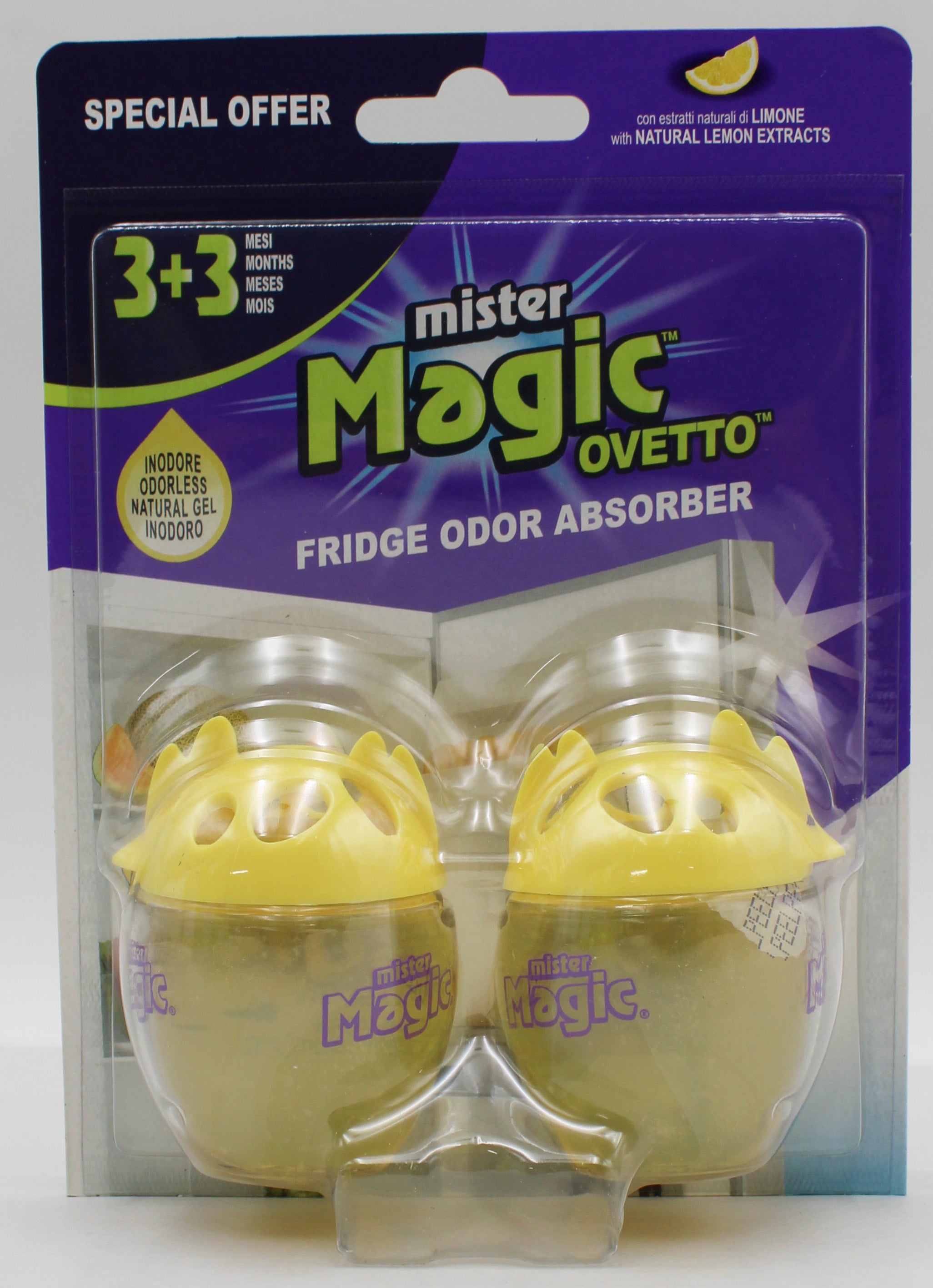 2CT FRIDGE ODOR ABSORBER - LEMON