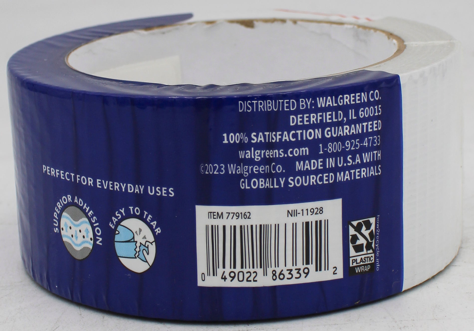 WALGREENS DUCT TAPE WHITE 1.88IN X 20YDS