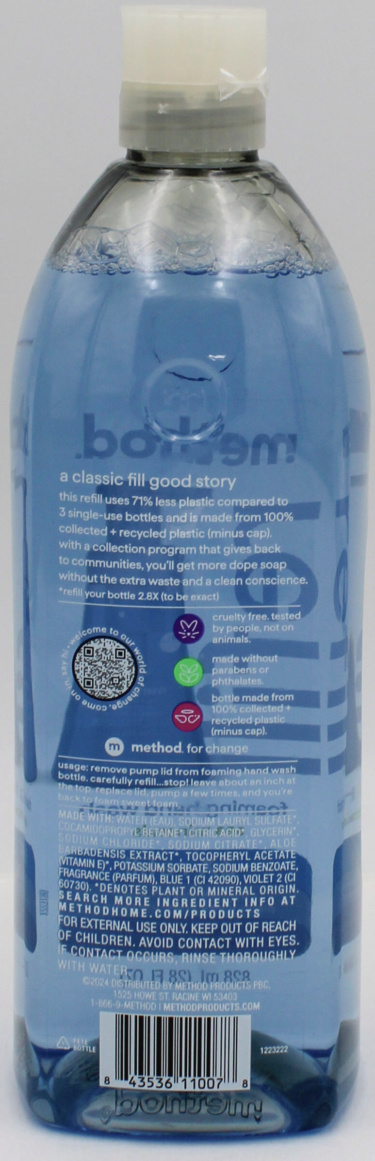 SP METHOD FOAMING HAND WASH REFIIL 28oz SEA MINERALS