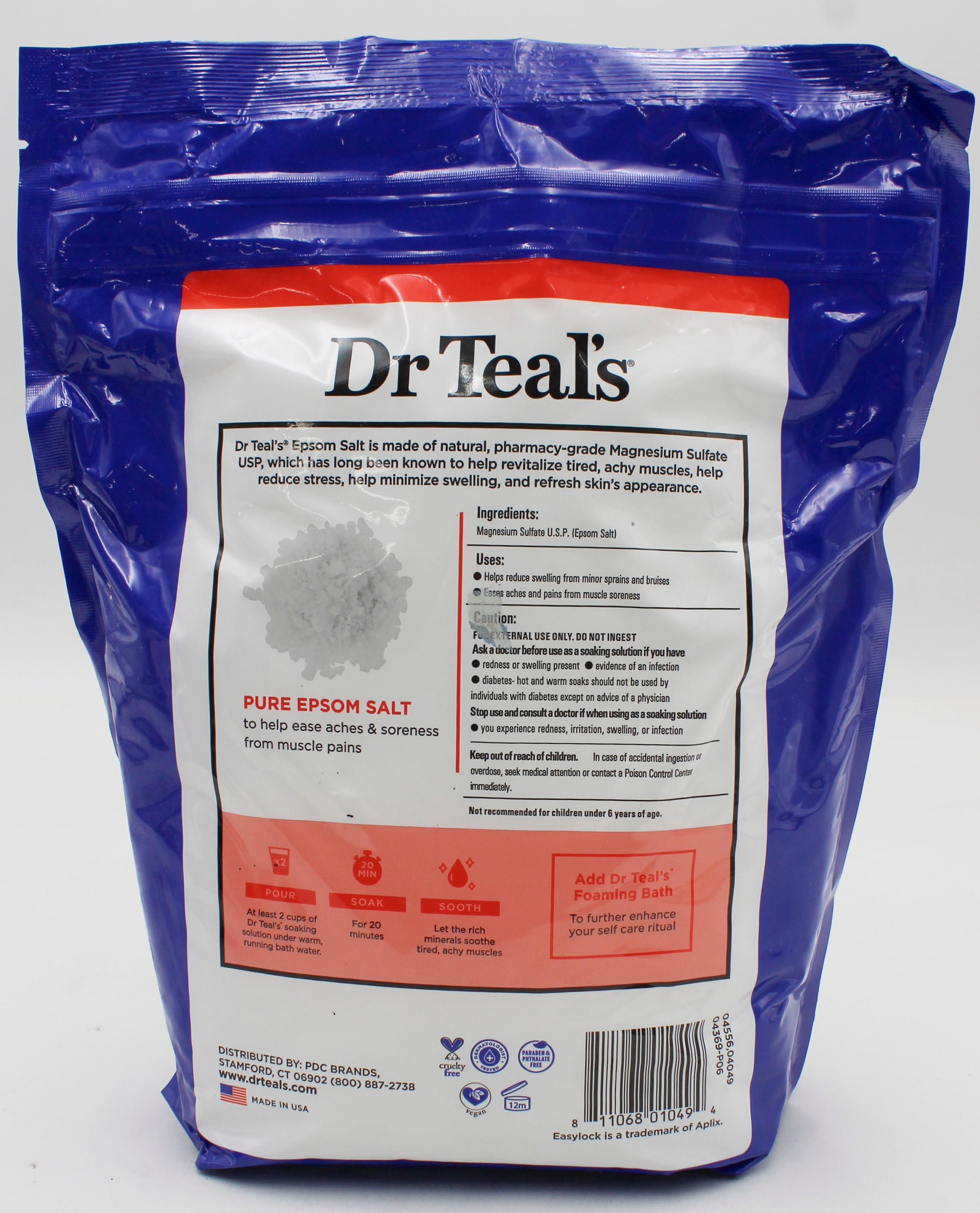 SP DR TEAL EPSOM SALT THERAPEUTIC SOAK 6LBS FRAGANCE FREE NI