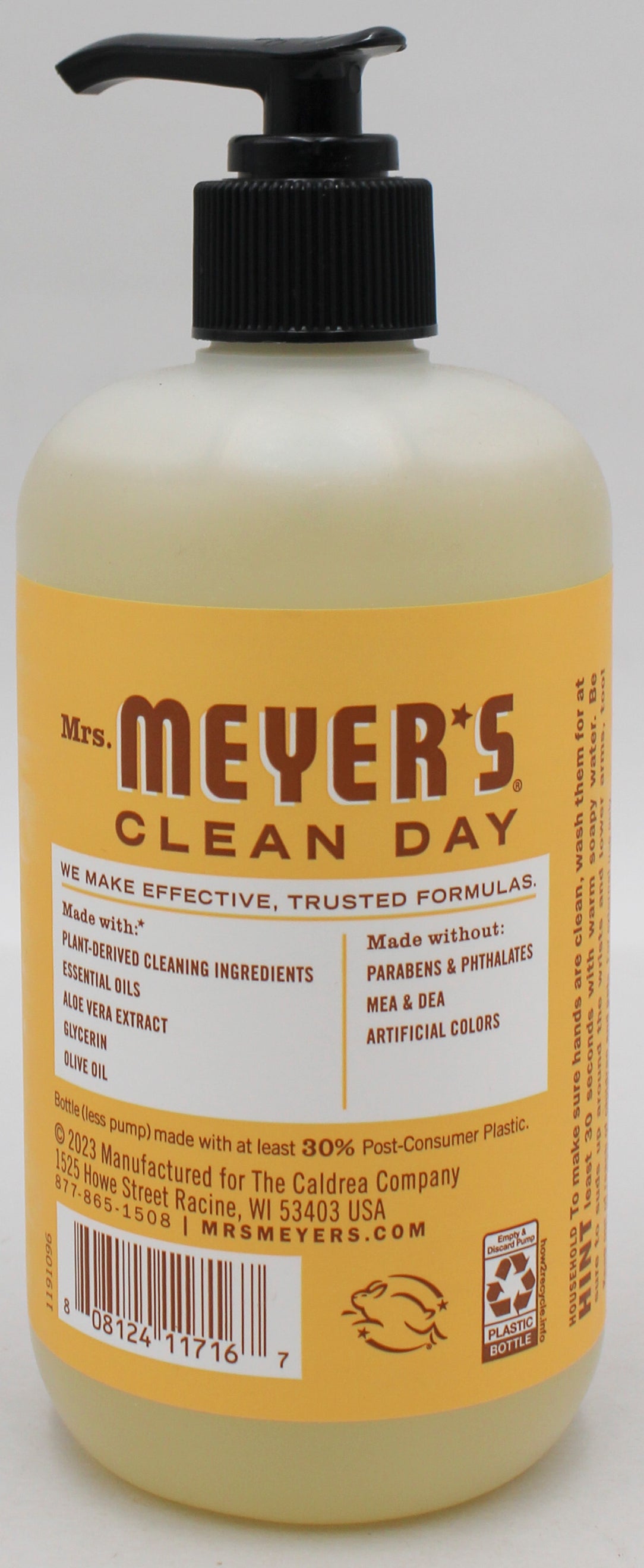 MRS MEYERS HAND SOAP HONEYCOMB 12.5oz US