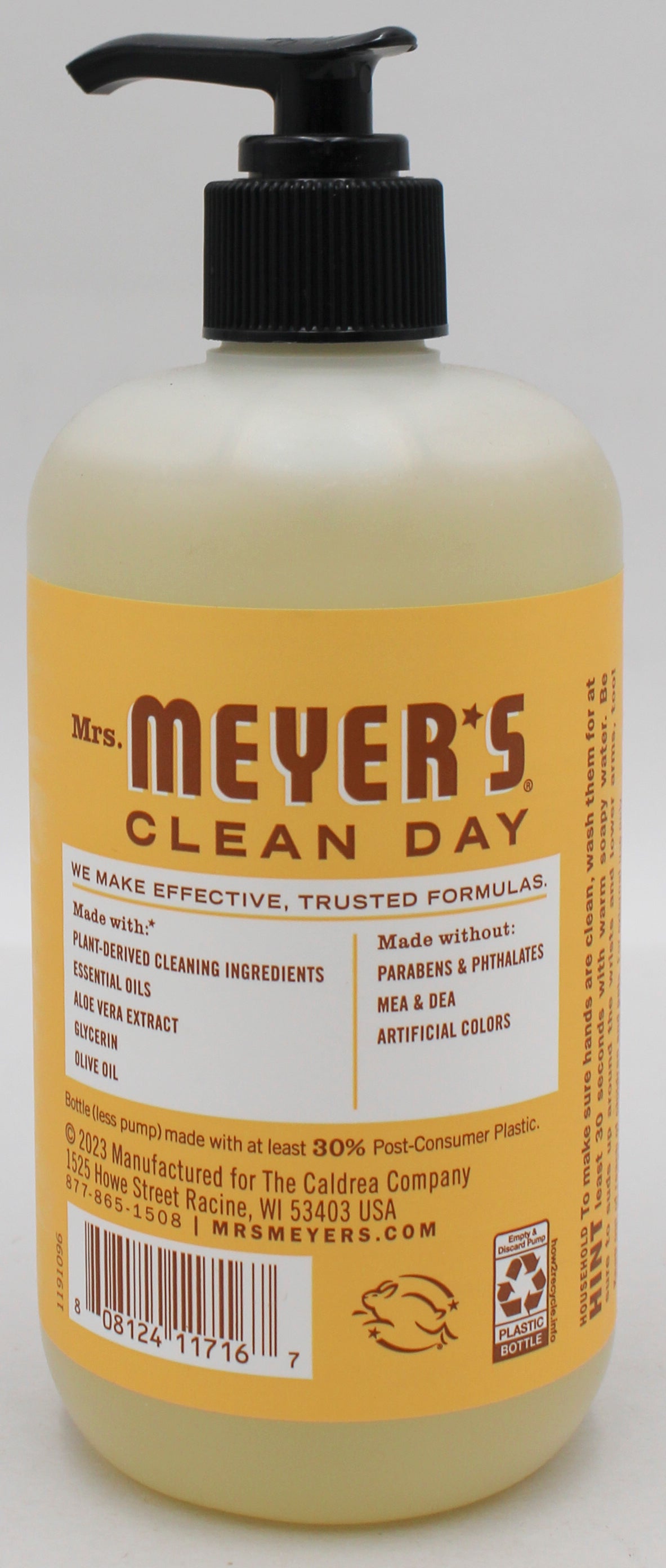 MRS MEYERS HAND SOAP HONEYCOMB 12.5oz US
