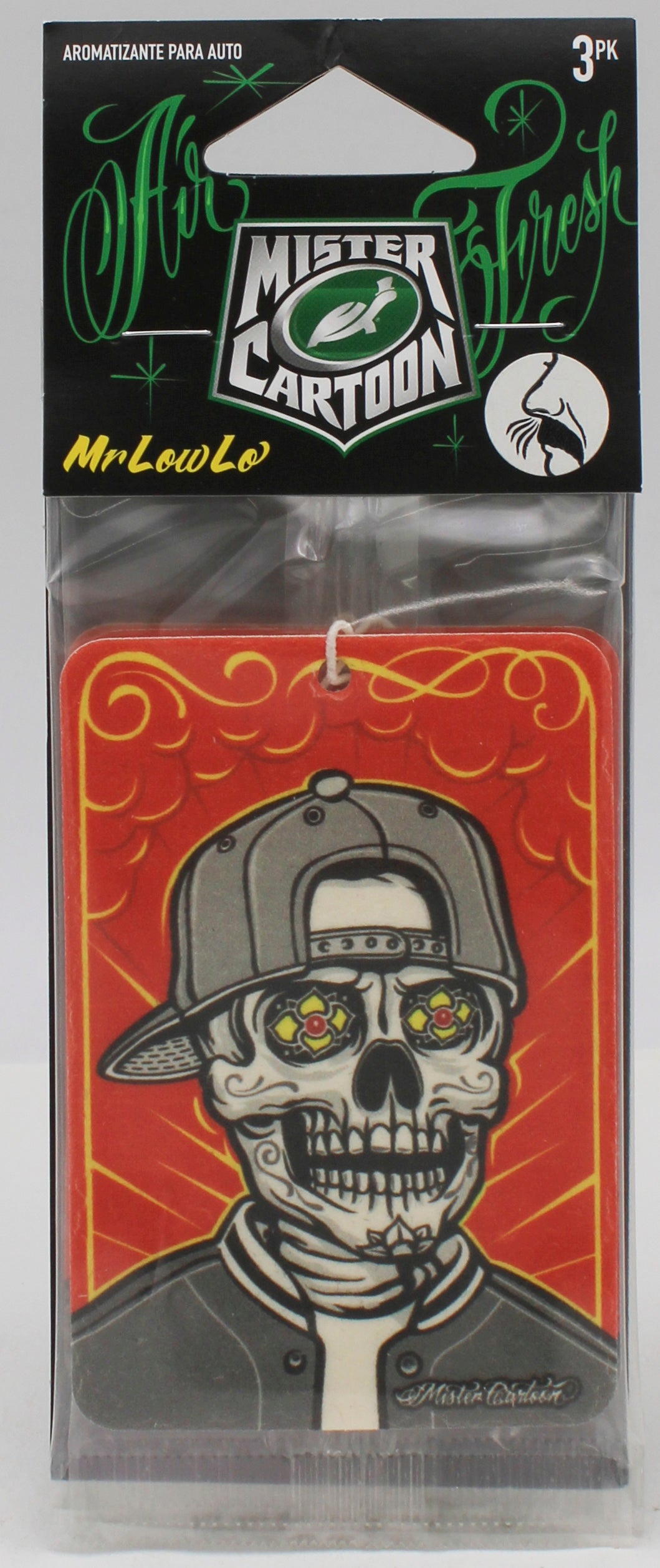 SP MISTER CARTOON AUTO AIR FRESHENER 3ct Mr. LOW LO
