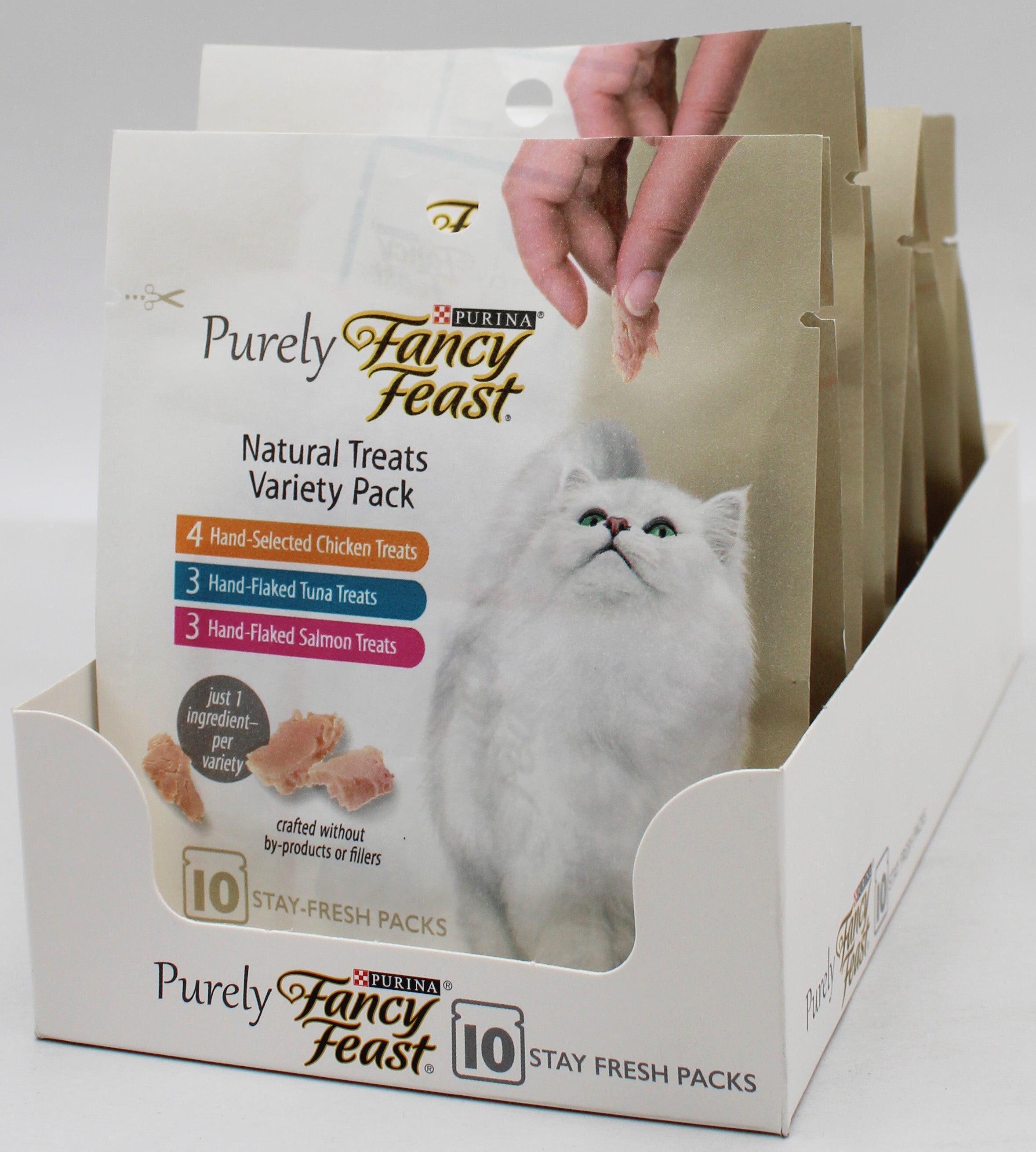 PURINA FANCY FEAST PURELY NATURAL CAT TREATS VARIETY PACK 1.06-oz BB 01.31.2027 NI
