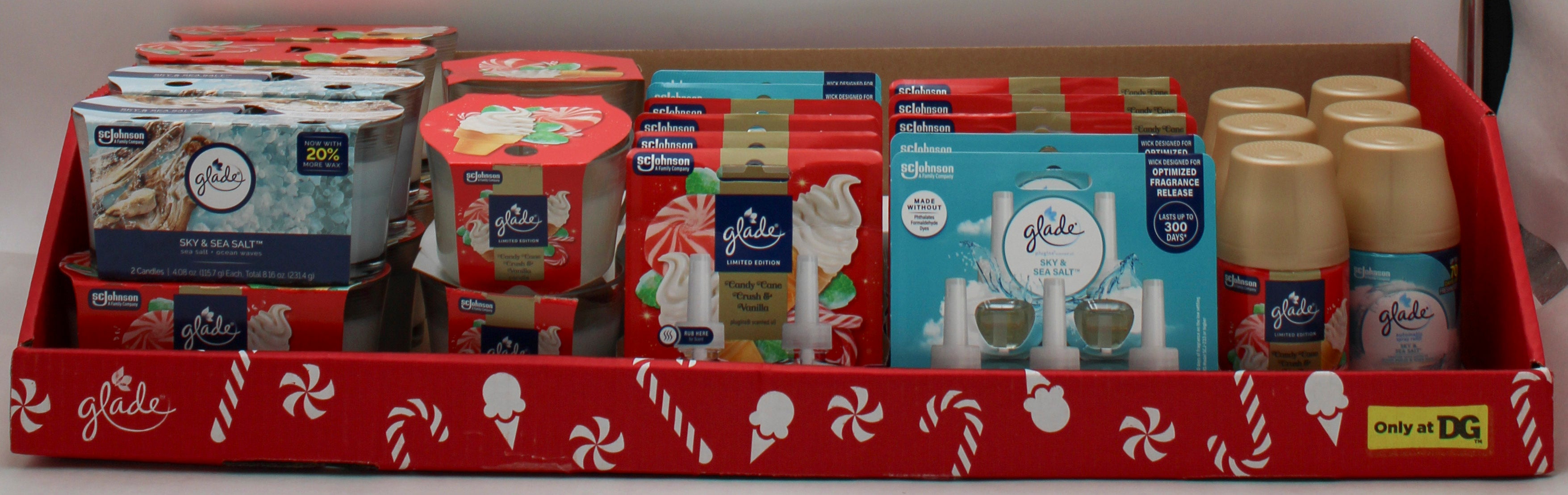 GLADE MIXED CANDY CANE PDQ