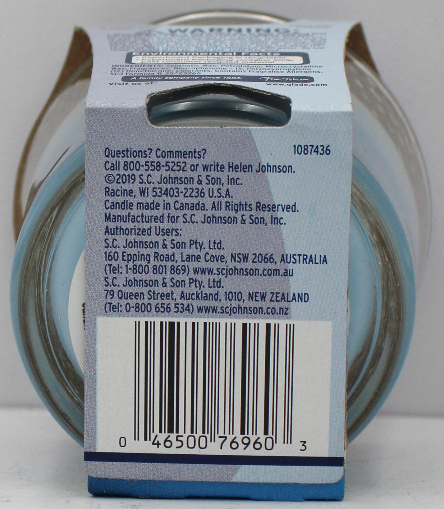 GLADE 2-IN-1 CANDLE MOONLIT WALK + WANDERING STREAM 3.4oz US