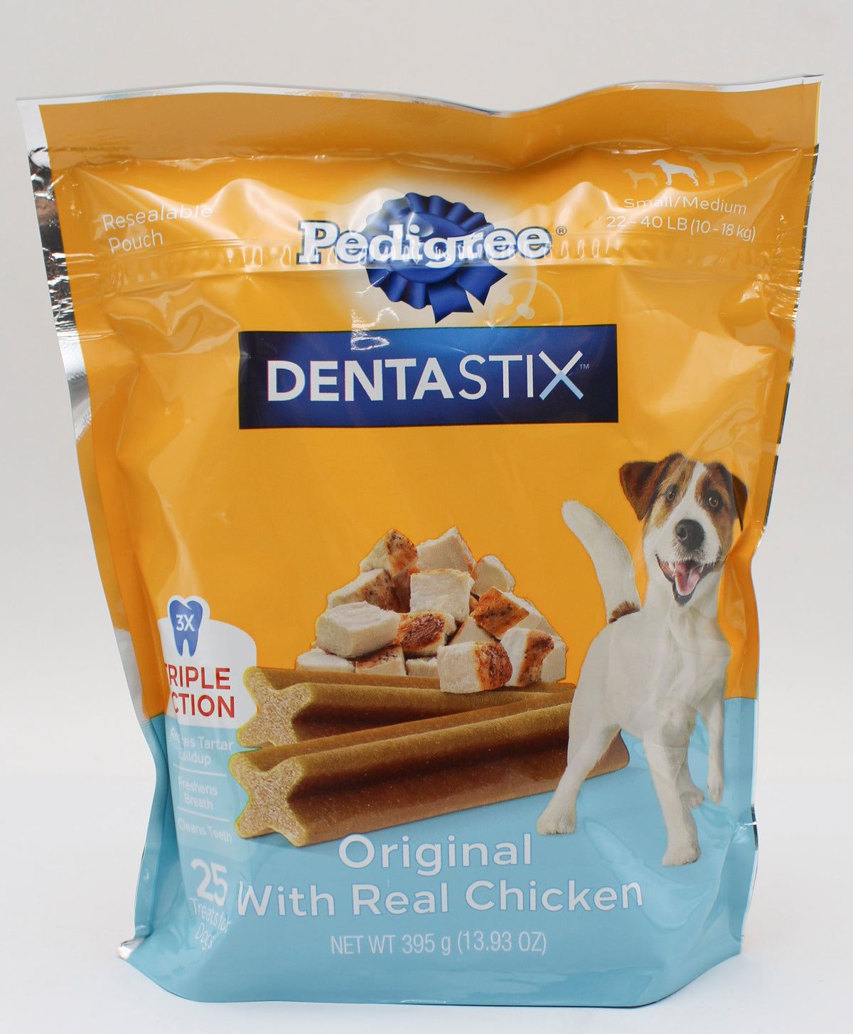 PEDIGREE DENTASTIX ORIGINAL SMALL/MEDIUM TREATS FOR DOGS (25 PK) BB 4/8/2027