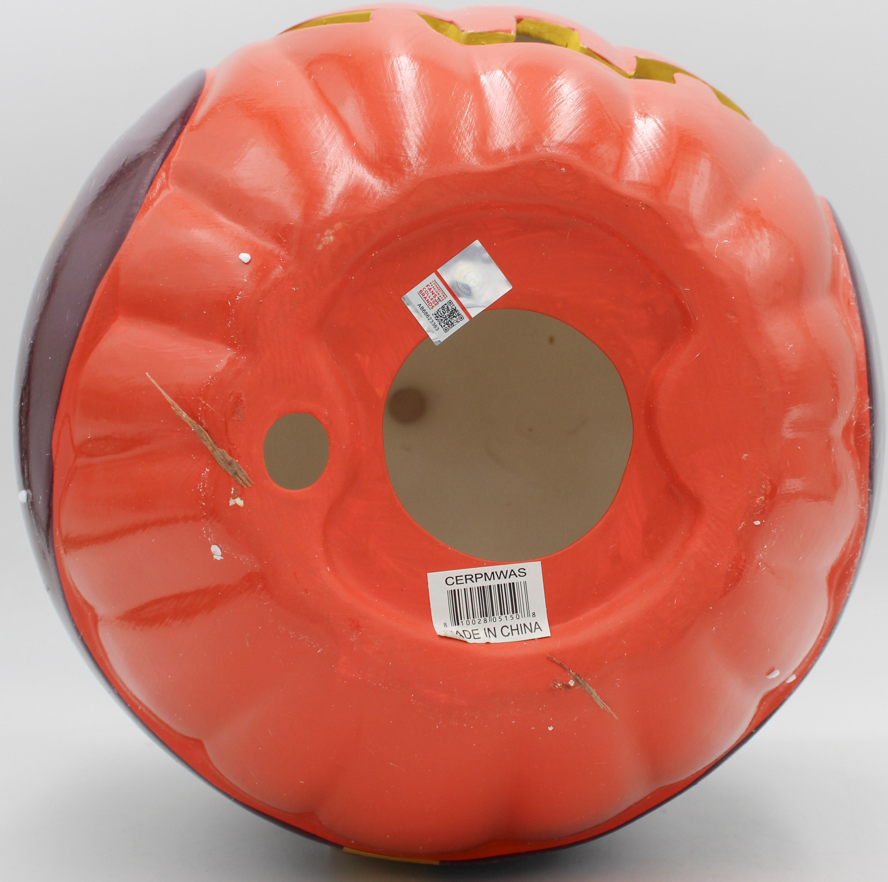 WASHINGTON COMMANDERS CERAMIC PUMPKIN HELMET 10"