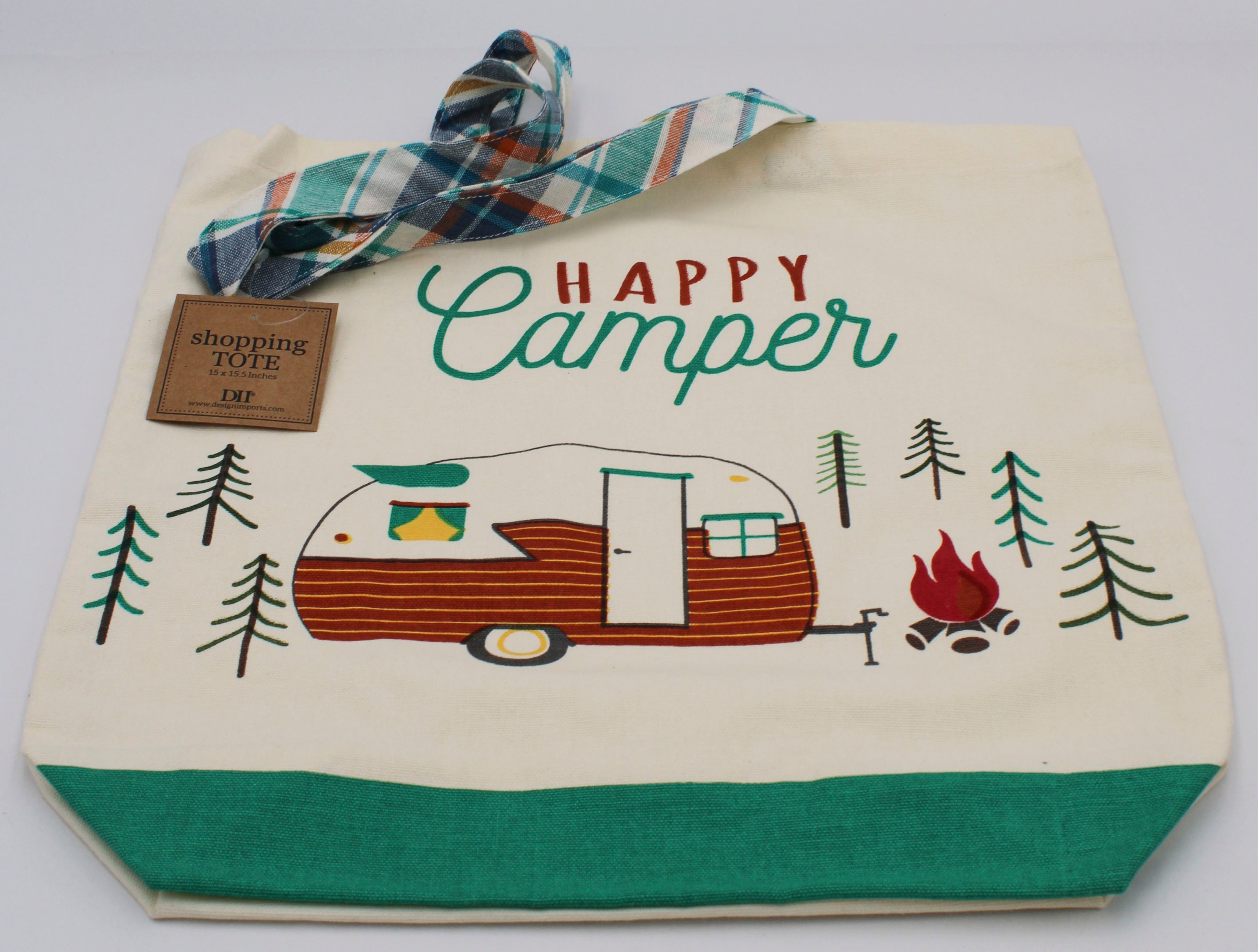 16''x12'' TOTE - HAPPY CAMPER