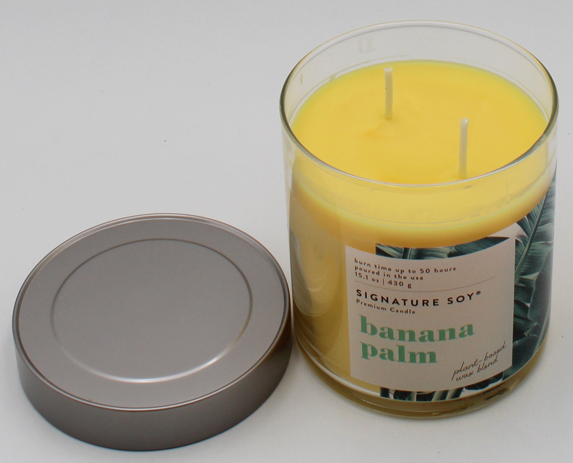 SIGNATURE SOY JAR CANDLE BANANA PALM 15.1oz