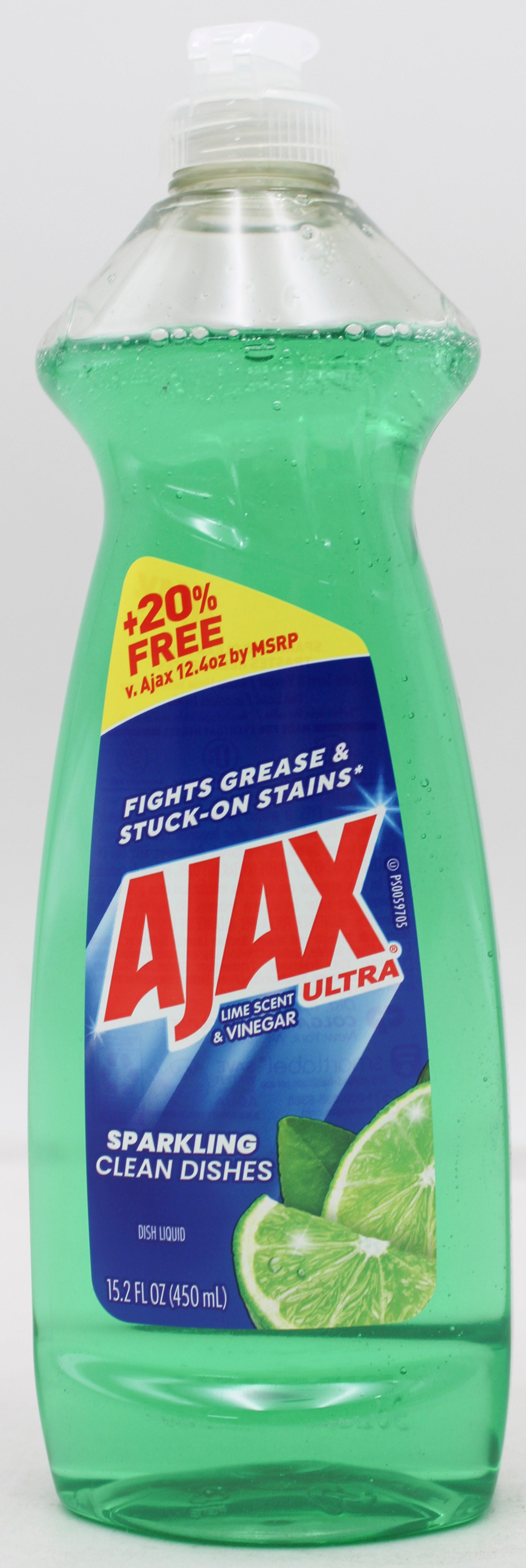 AJAX LIQUID DISH SOAP VINEGAR & LIME 12.4oz
