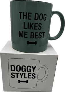 THE DOG LIKES ME BEST MUG 20oz