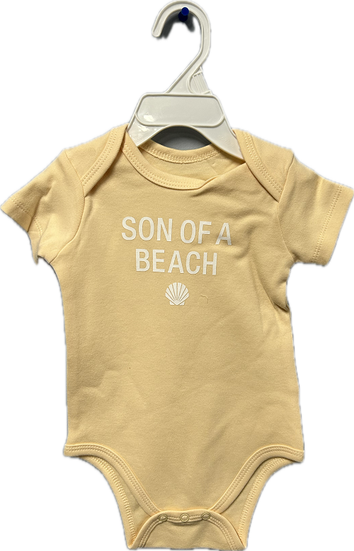 SON OF A BEACH ONESIE 3-6 MONTHS