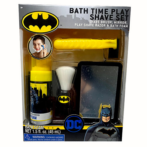 BATH TIME SHAVE SET 4PC($5)BATMAN