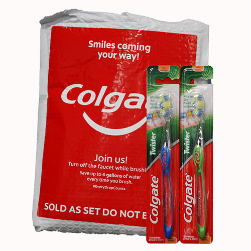 COLGATE T/BRUSH 6PK ECOMM PACKAGING ASST COLORS-SOFT NI
