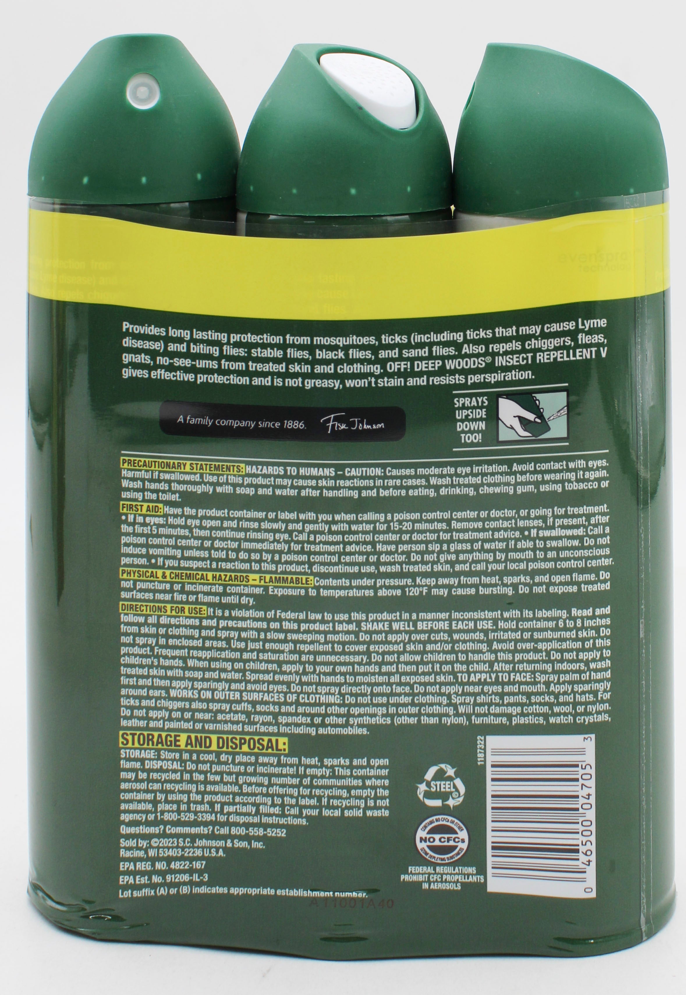 SP OFF DEEP WOODS 9oz INSECT REPELLENT 3PK