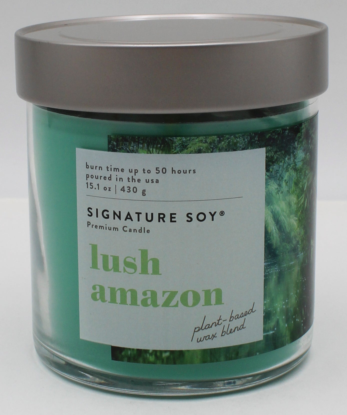 SIGNATURE SOY JAR CANDLE LUSH AMAZON 15.1oz