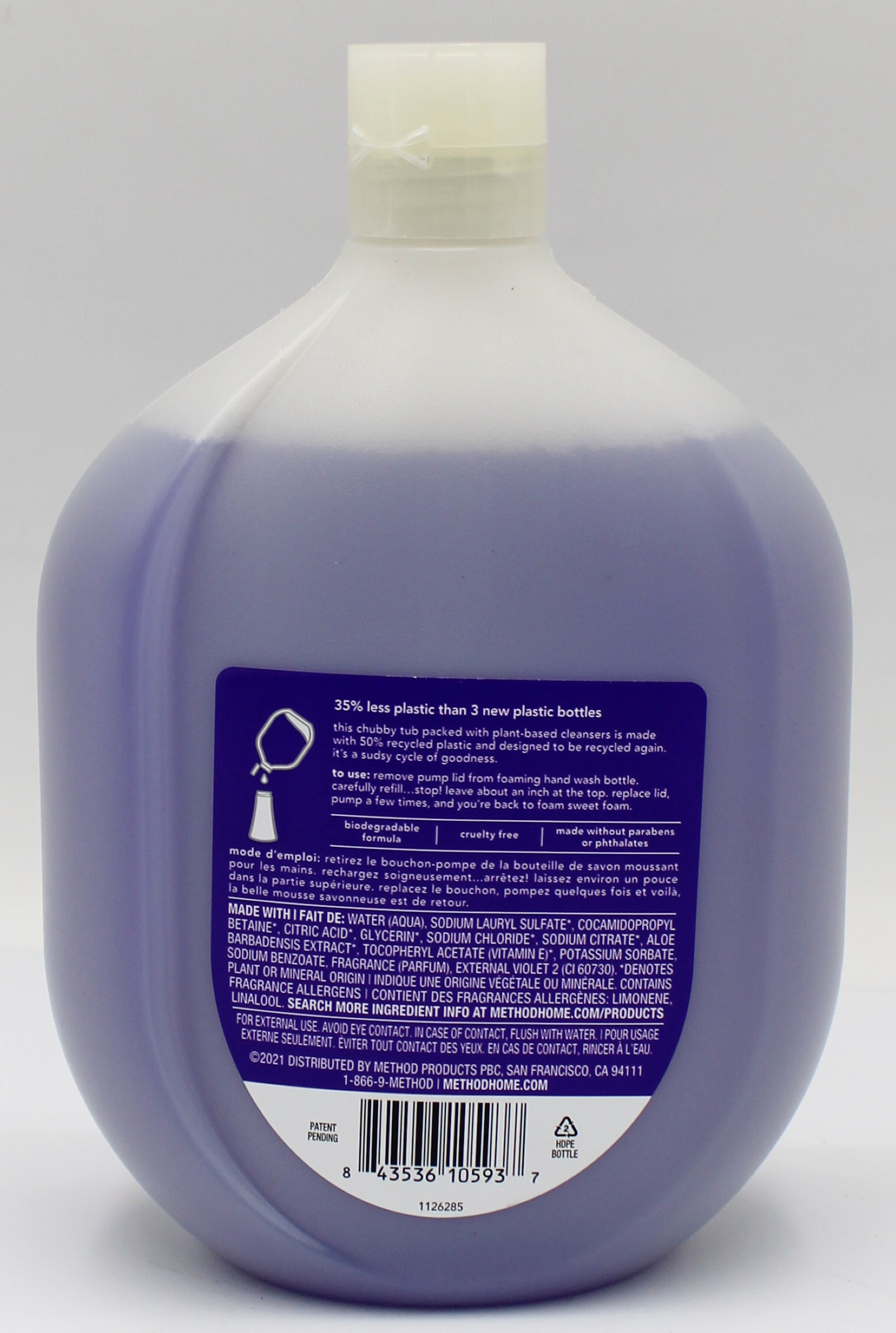 Method Foaming Hand Wash Refill French Lavender 828ml