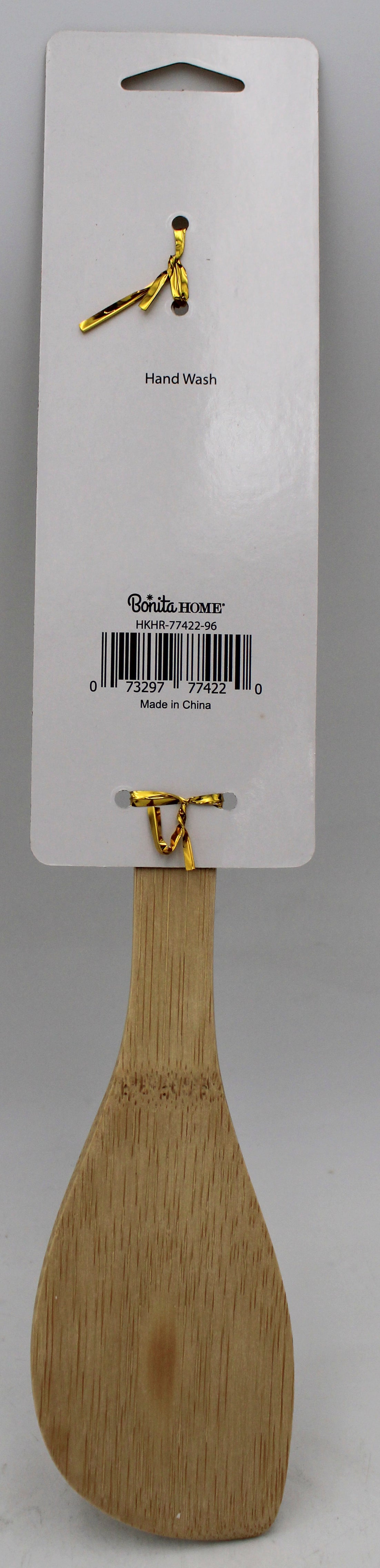 11.75in Bamboo Angle Spatula White