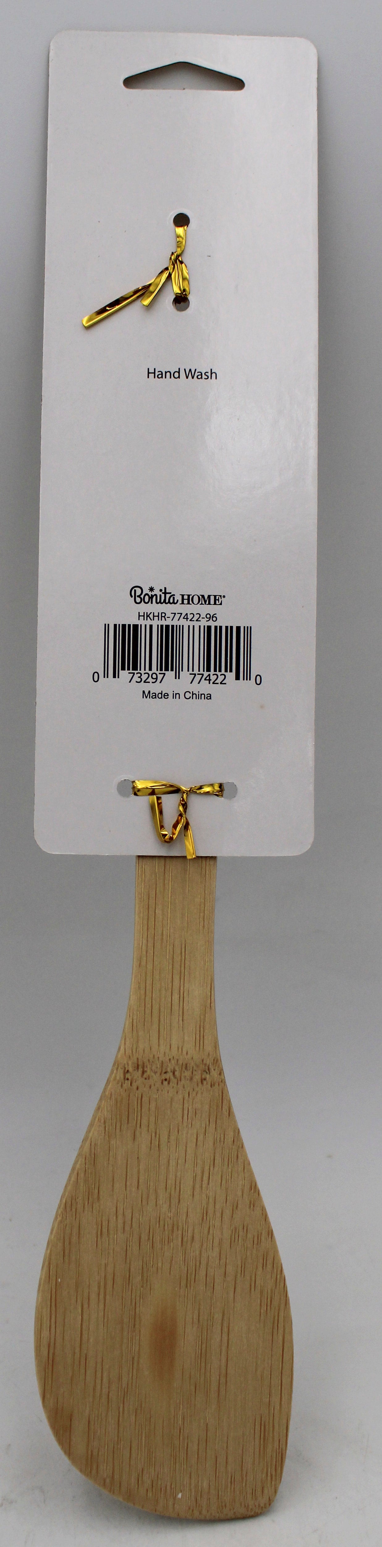 11.75in Bamboo Angle Spatula White