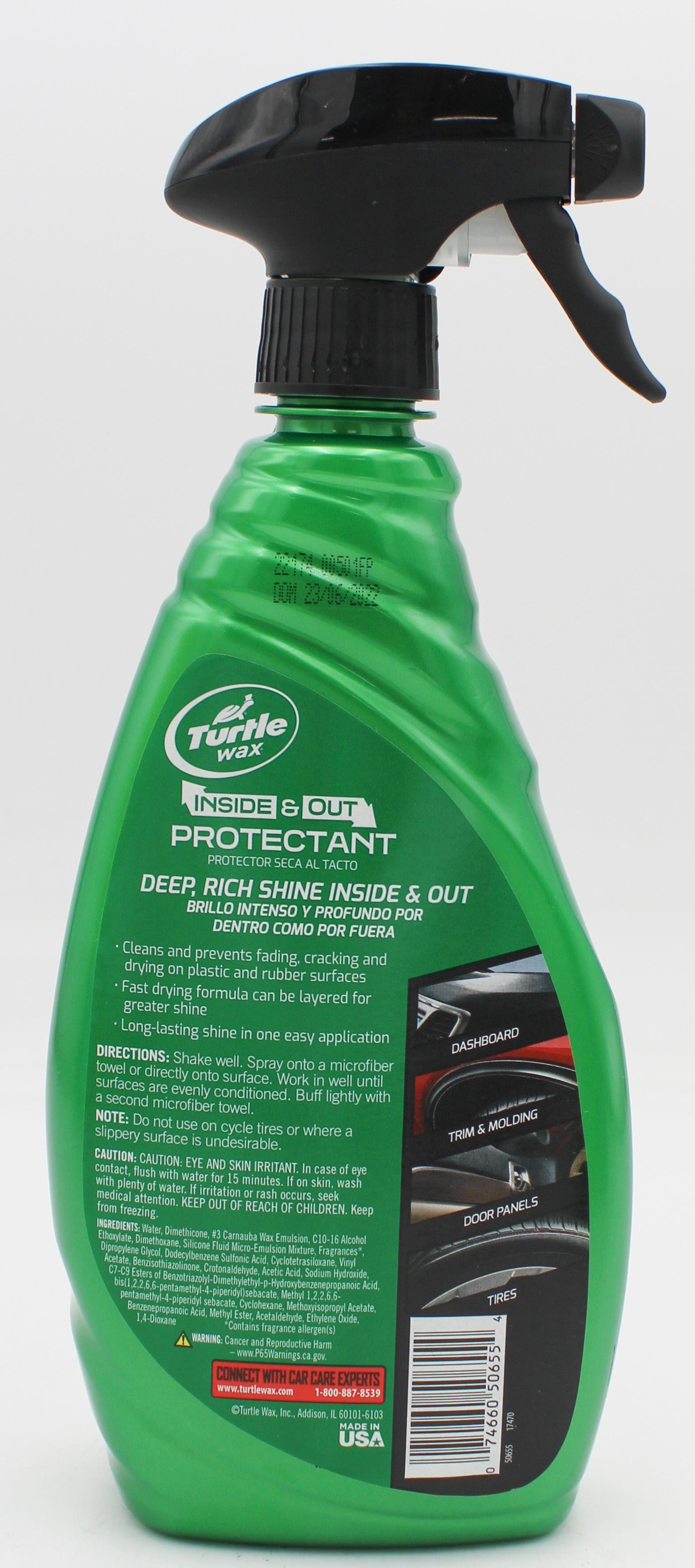 SP TURTLE WAX INSIDE & OUT PROTECTANT 23oz