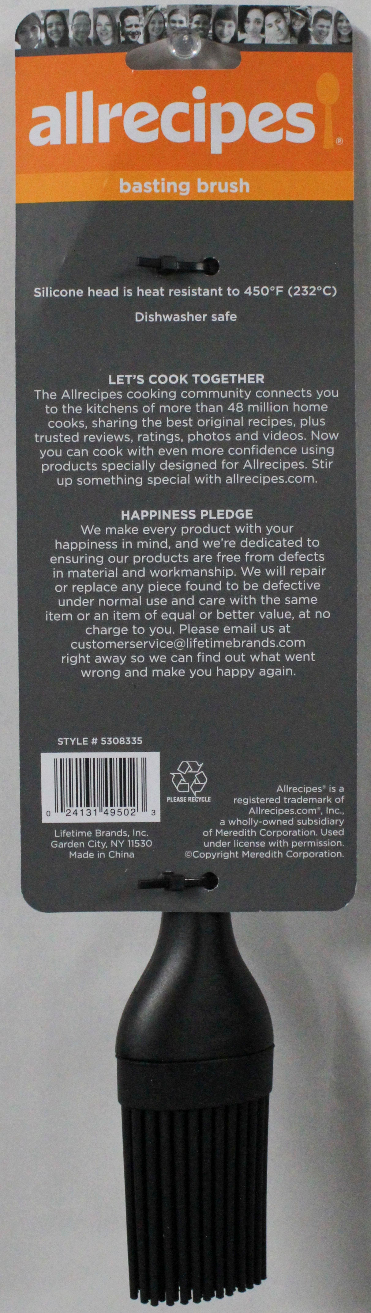 ALL RECIPES NYLON HNDLE BASTING BRUSH BLK NI