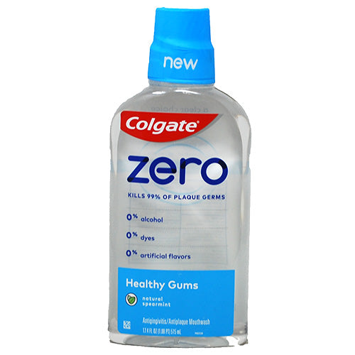 COLGATE ZERO MOUTH RINSE 17.4oz(6/22)HLTHY GUMS/NI
