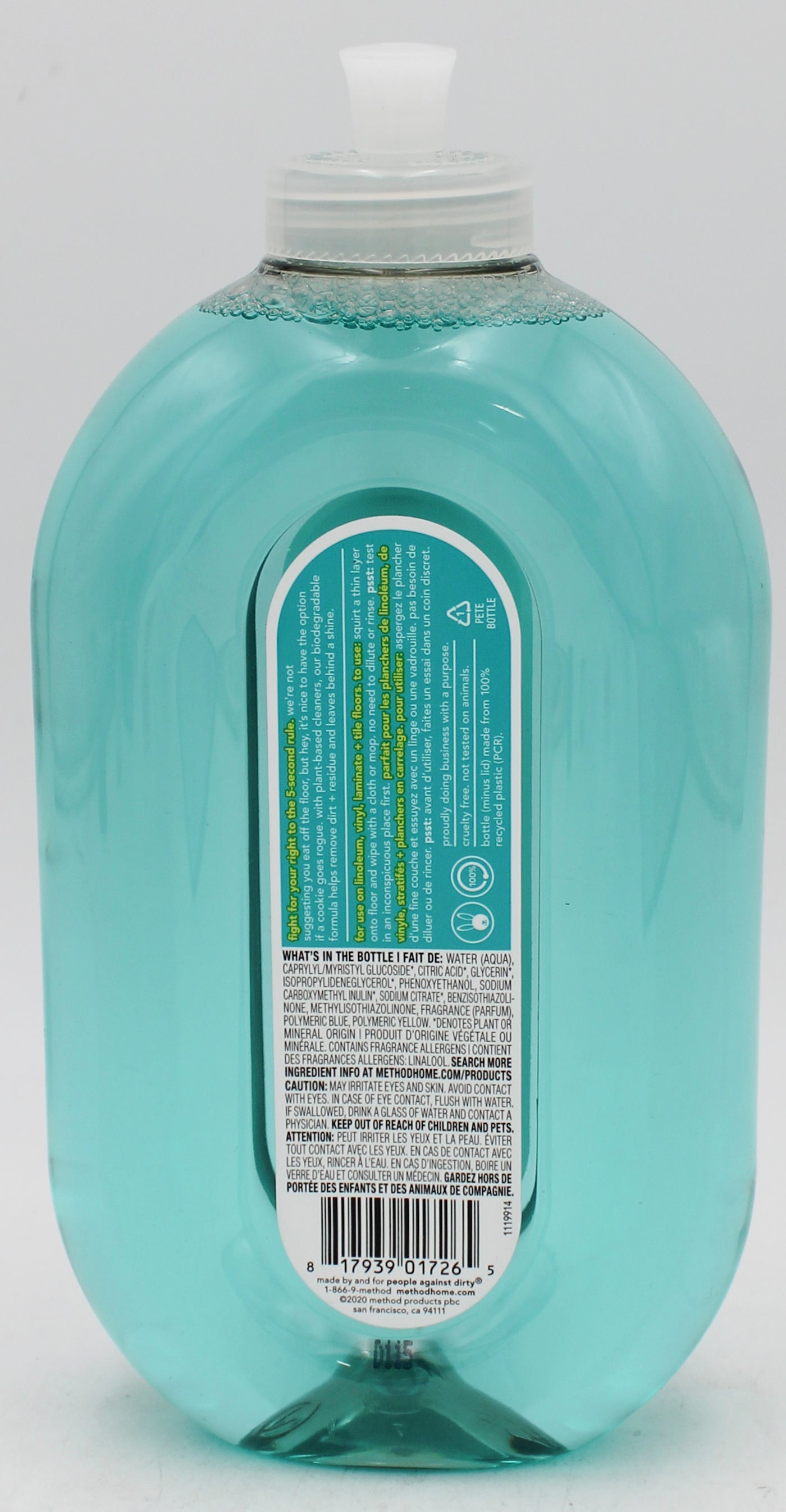 SP METHOD SQUIRT + MOP HARD FLOOR CLEANER 25oz SPEARMINT SAGE