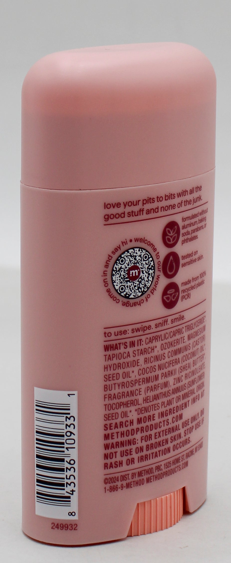 SP Method Deodorant Pure Peace 2.65oz Stick