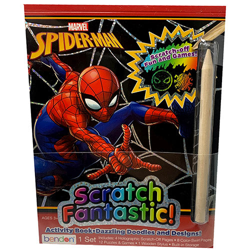 SCRTCH OFF ACTVTY BOOK-SPDRMN