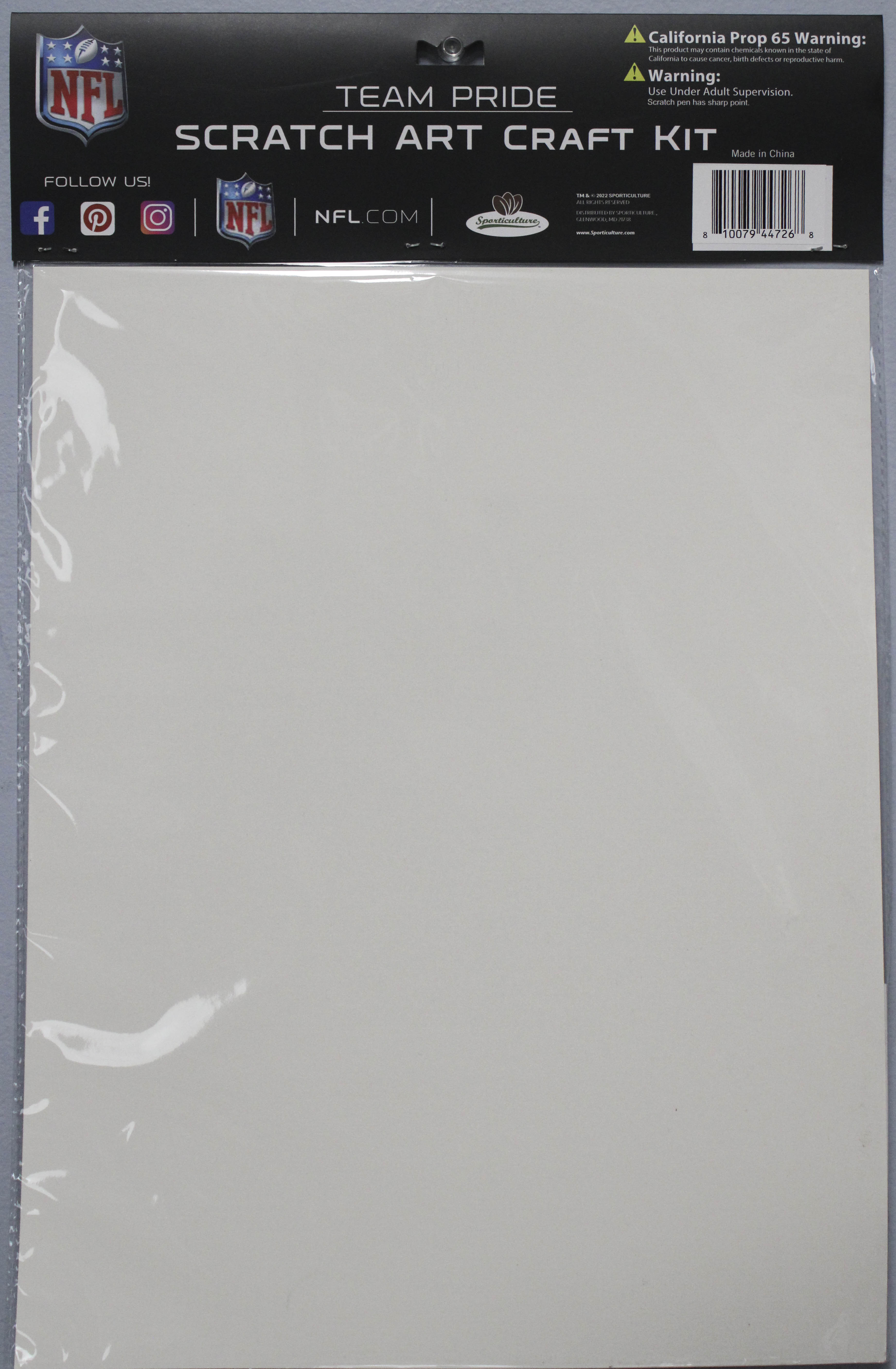 NFL PHILADELPHIA EAGLES SCRATCH ART CRAFT KIT