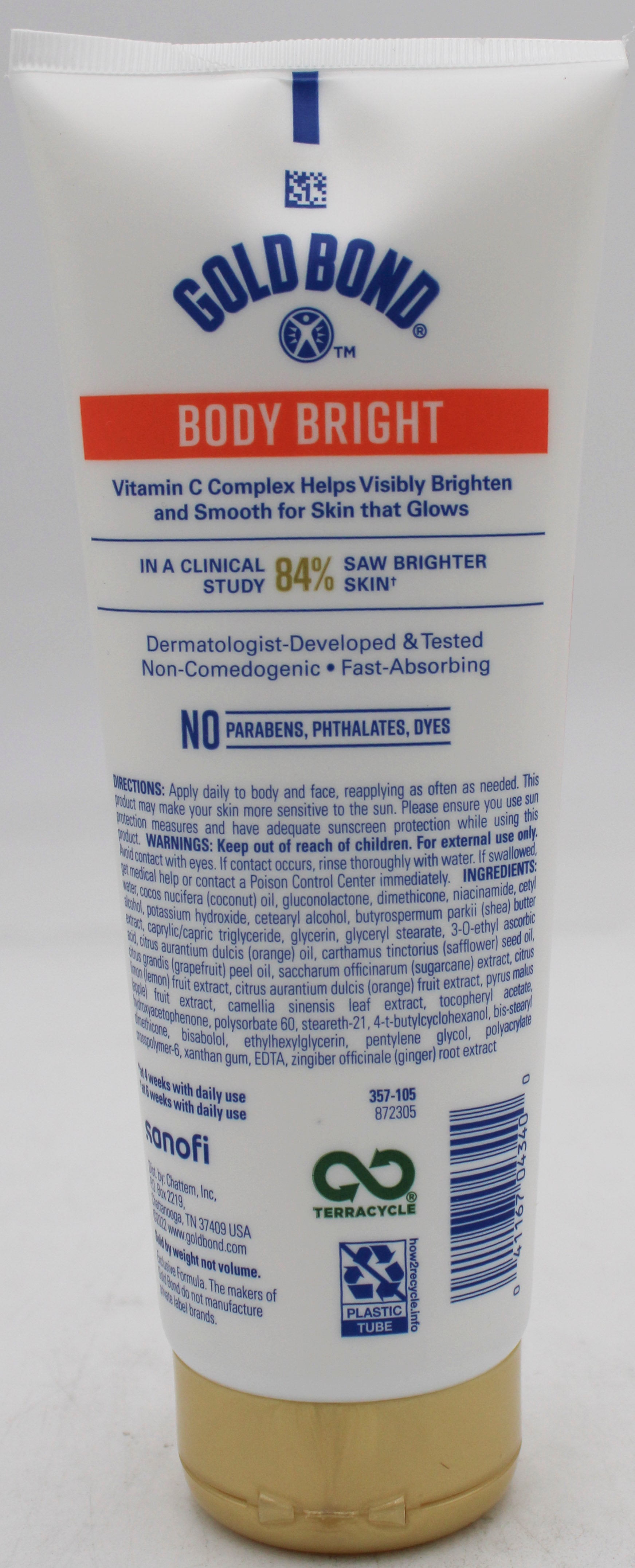 GOLD BOND BODY BRIGHT BODY & FACE LOTION 8 OZ 5/31/2026 NI