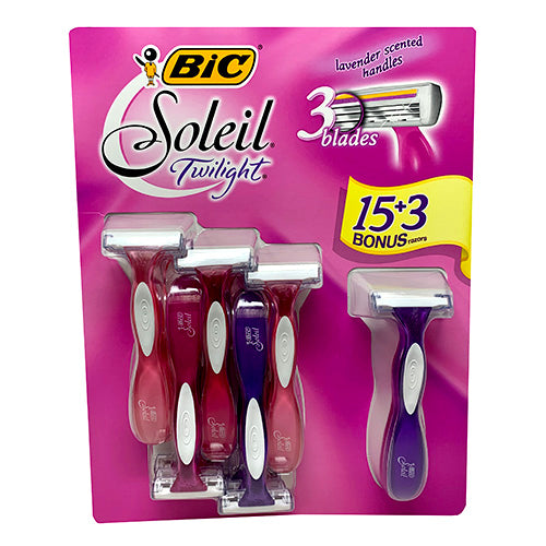 BIC SOLEIL SHAVERS 15CT+3BONUS-LAV