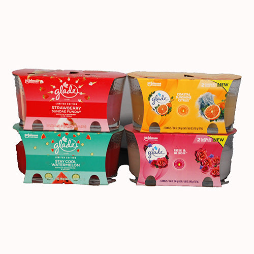 GLADE SPRING 2 WICK CANDLE ASSORTMENT 16CT