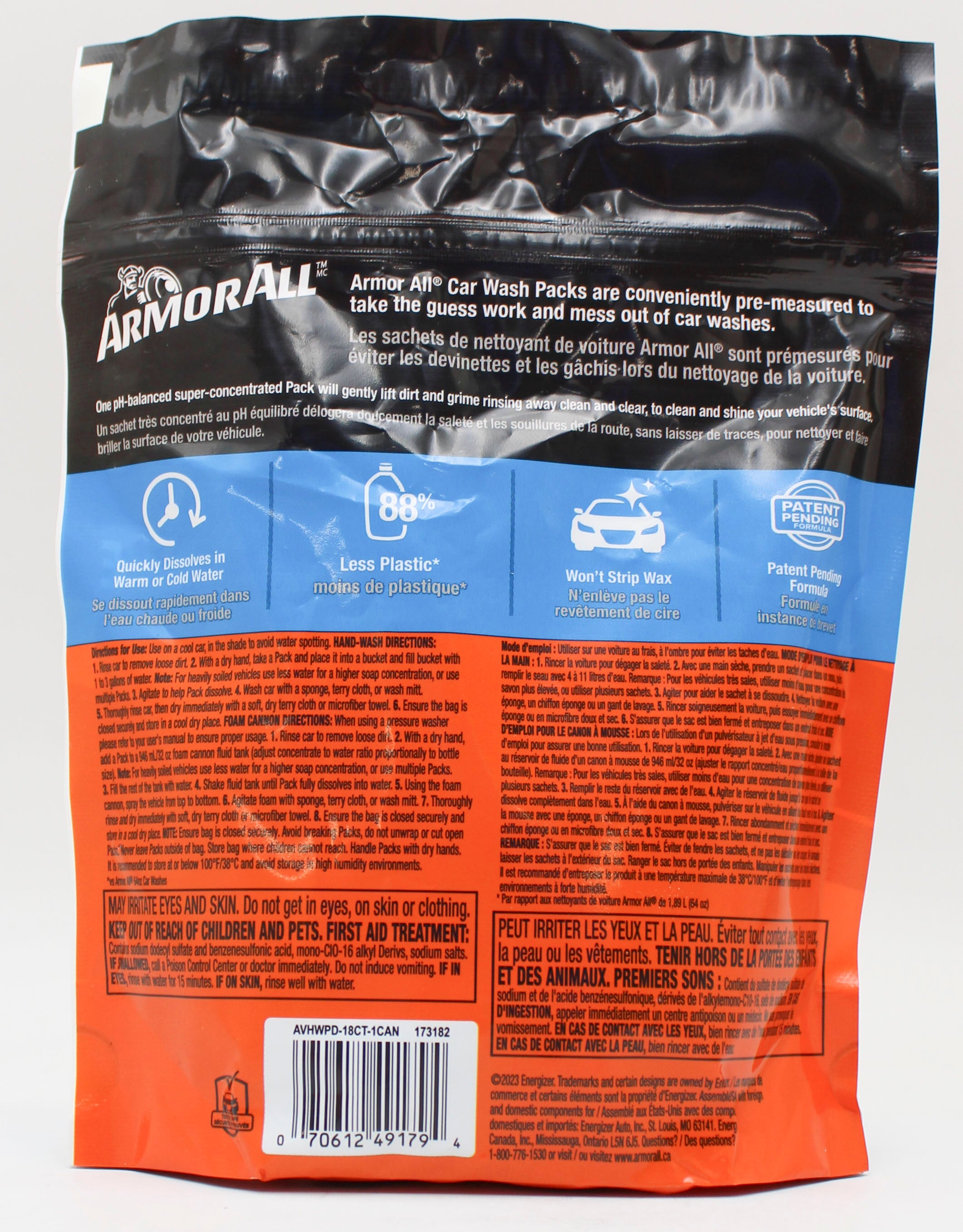 ARMOR ALL CAR WASH PODS SUPER FORMULATED
