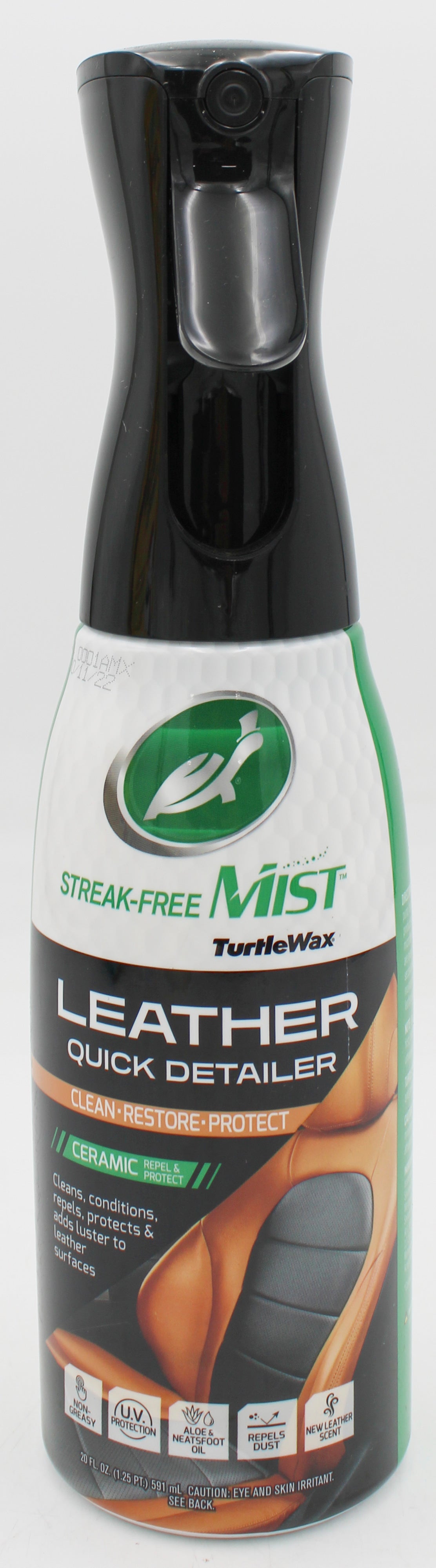 SP TURTLE WAX STREAK FREE MIST LEATHER 20oz CLEAN RESTORE PROTECT