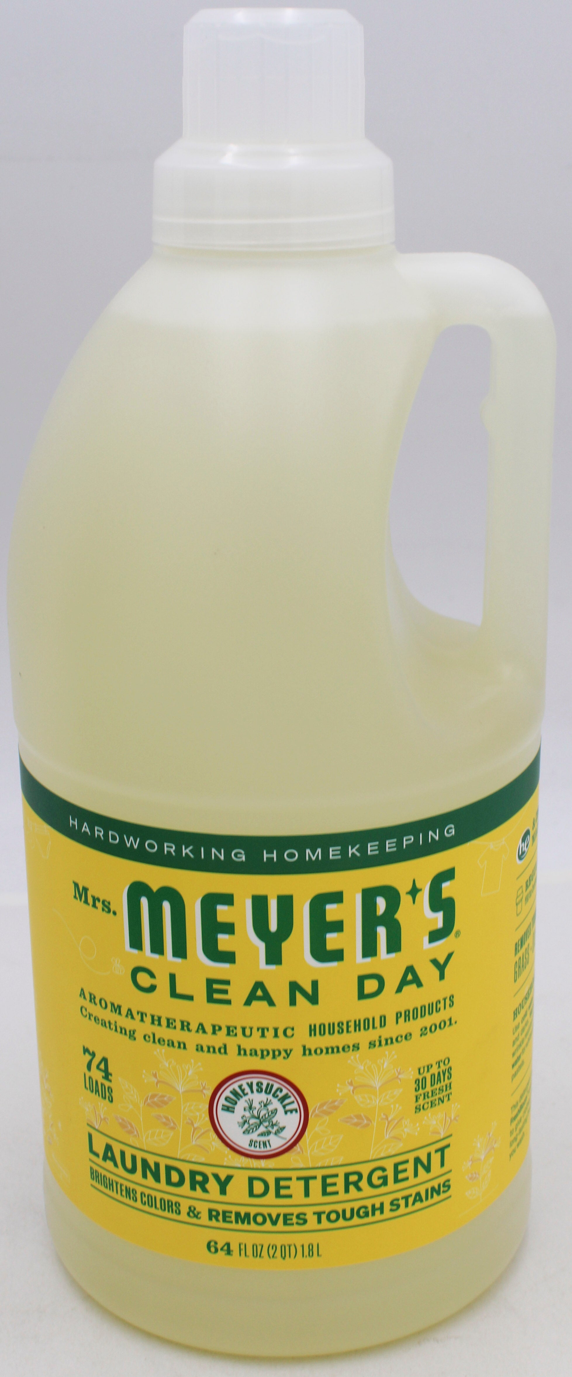 MRS MEYERS LIQUID LAUNDRY DETERGENT HONEYSUCKLE 64oz