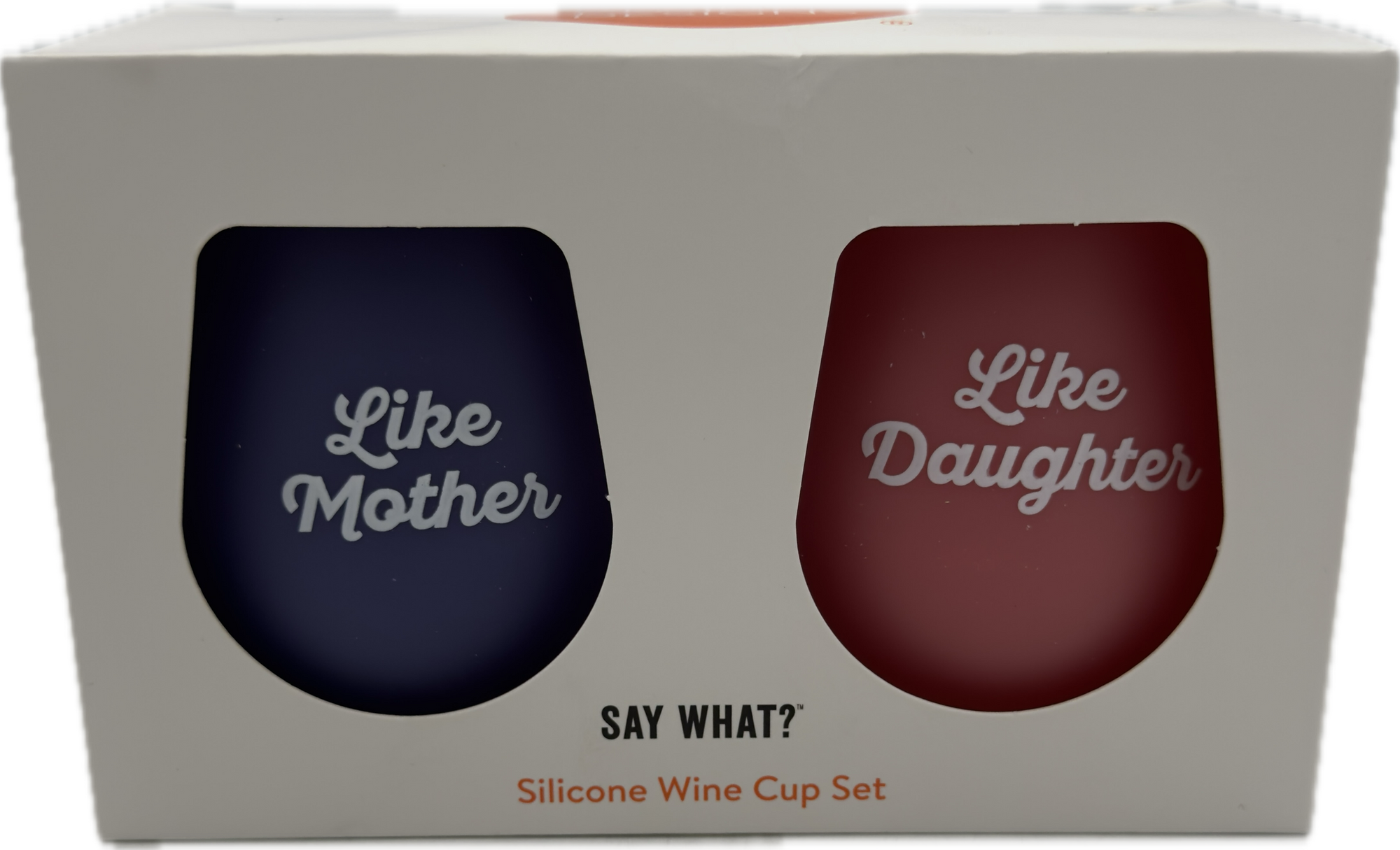 MOTHER/DAUGHTER SILICONE WINE CUP 2PC SET 12.5OZ