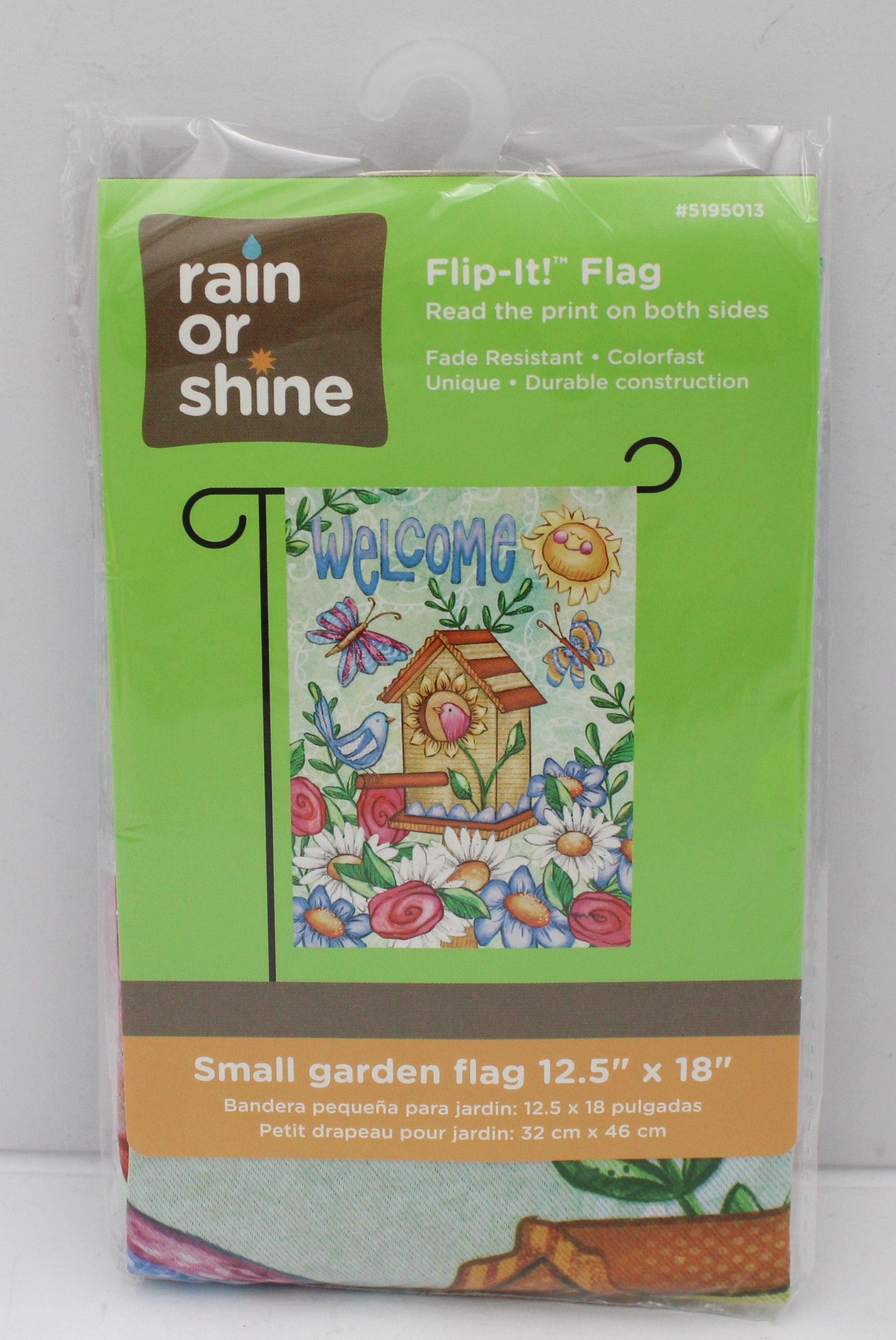 GARDEN FLAG - WELCOME BIRDHOUSE 12.5in X 18in