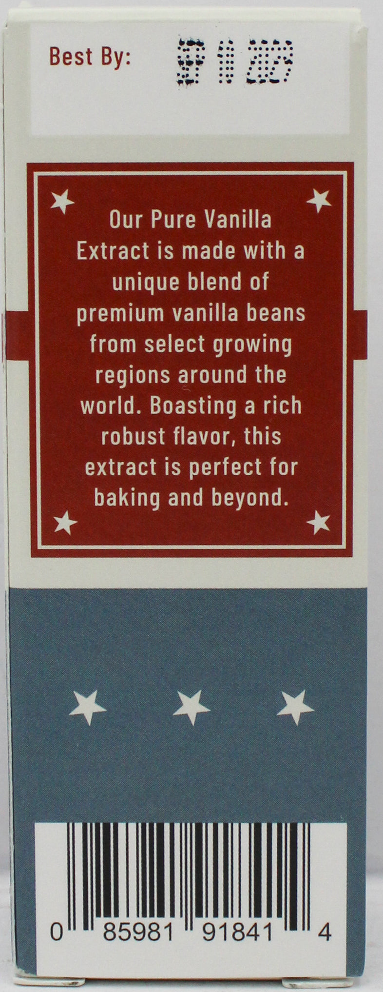 PURE VANILLA EXTRACT 1 Oz BB 9/10/29