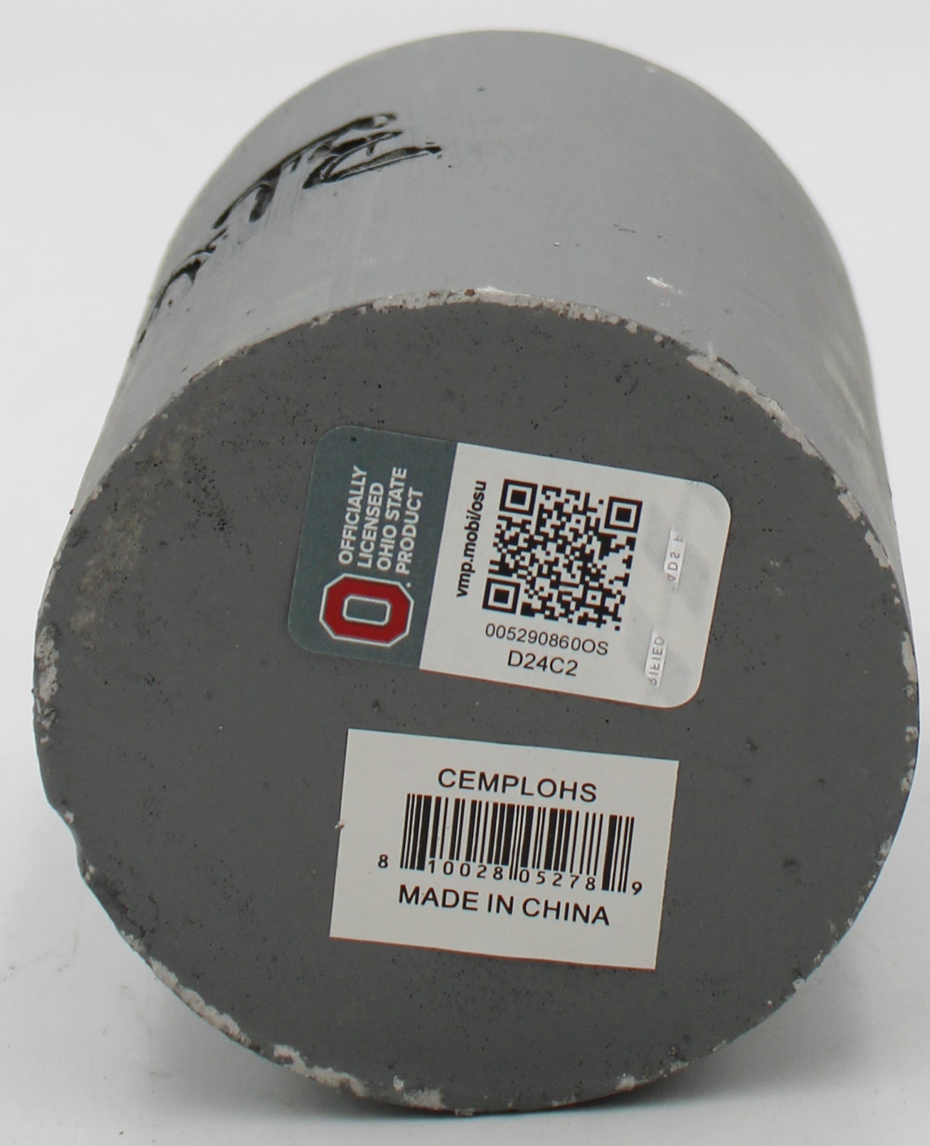 OFFICIALLY LICENCED OHIO STATE BUCKEYES CEMENT PLANTER -4IN -EMPTY