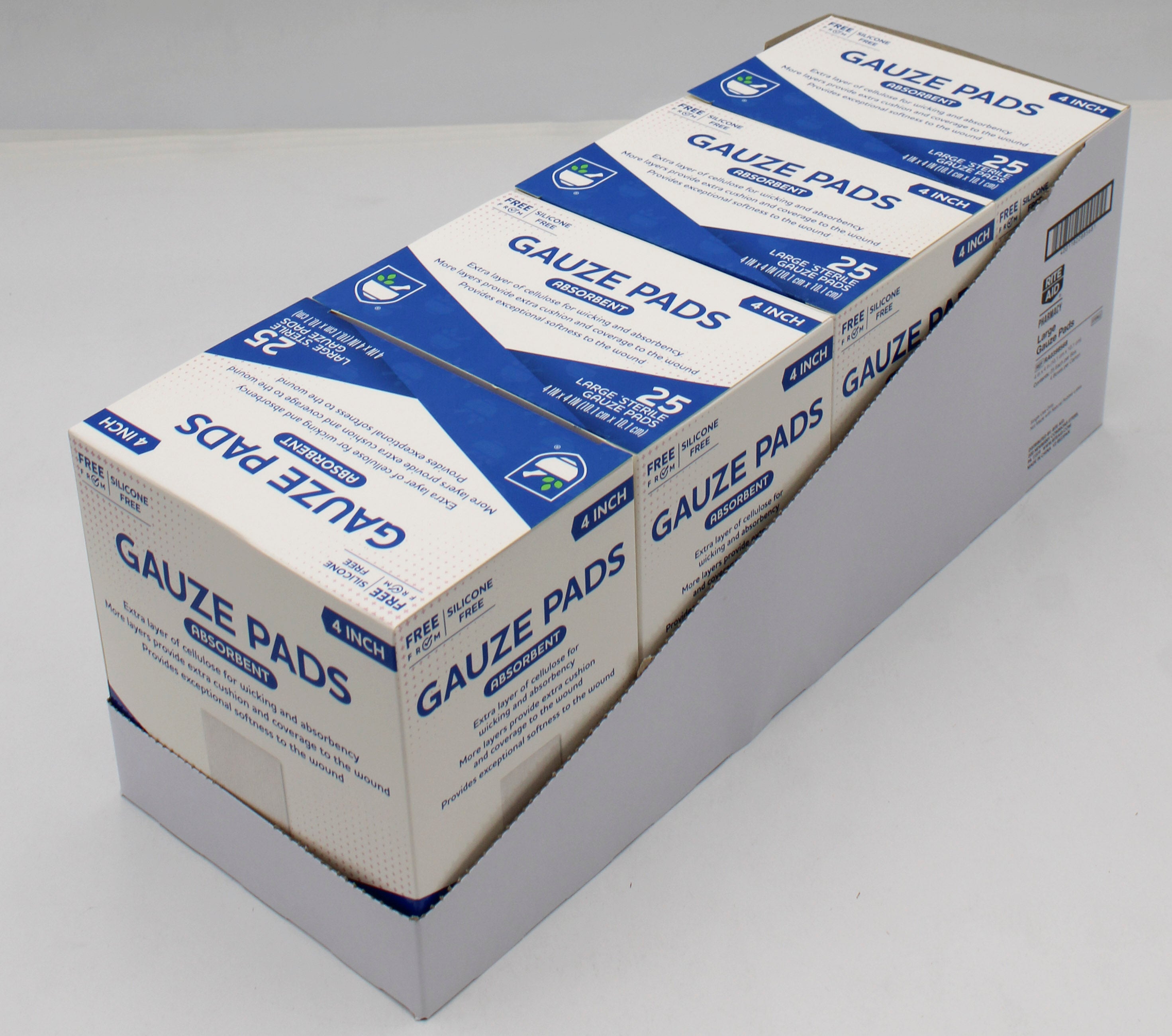 RITE AID 25ct GAUZE PADS 4"X4"