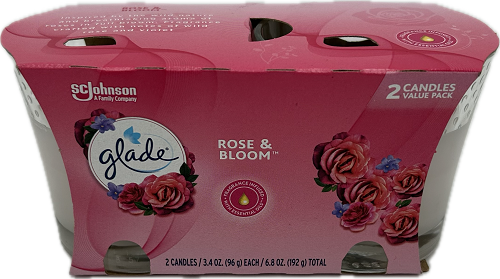 GLADE CANDLE ROSE & BLOOM 2ct 3.4oz US