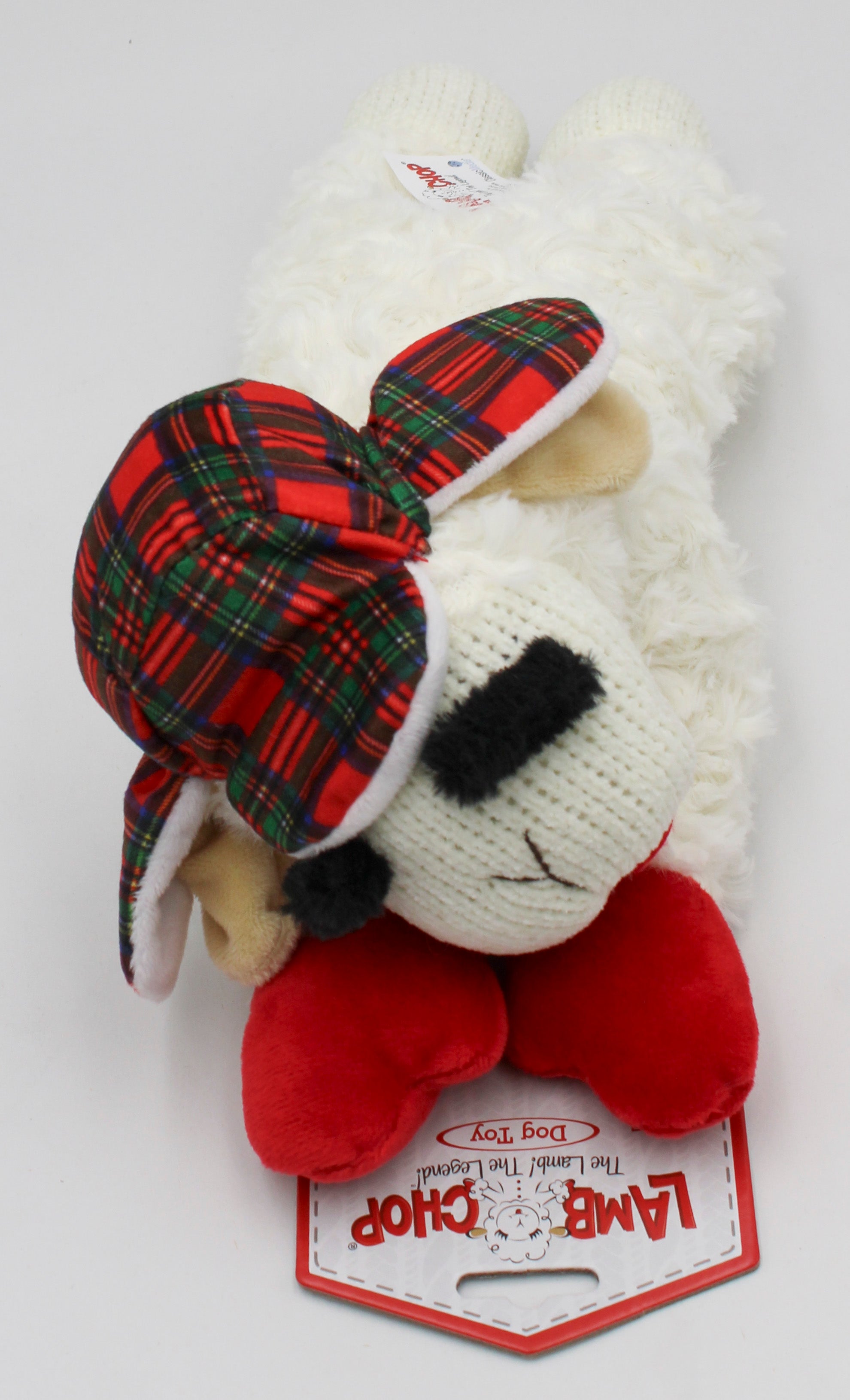 MULTIPET LAMBCHOP TRAPPER HAT DOG TOY - 10.5"