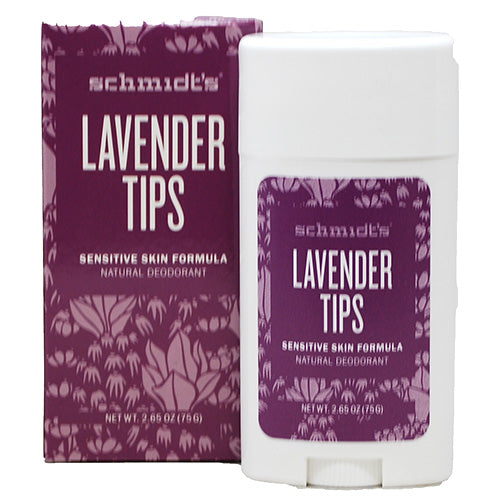 SCHMIDTS NATL DEODRNT 2.65oz-LAVNDR TIPS SESNSTVE SKIN