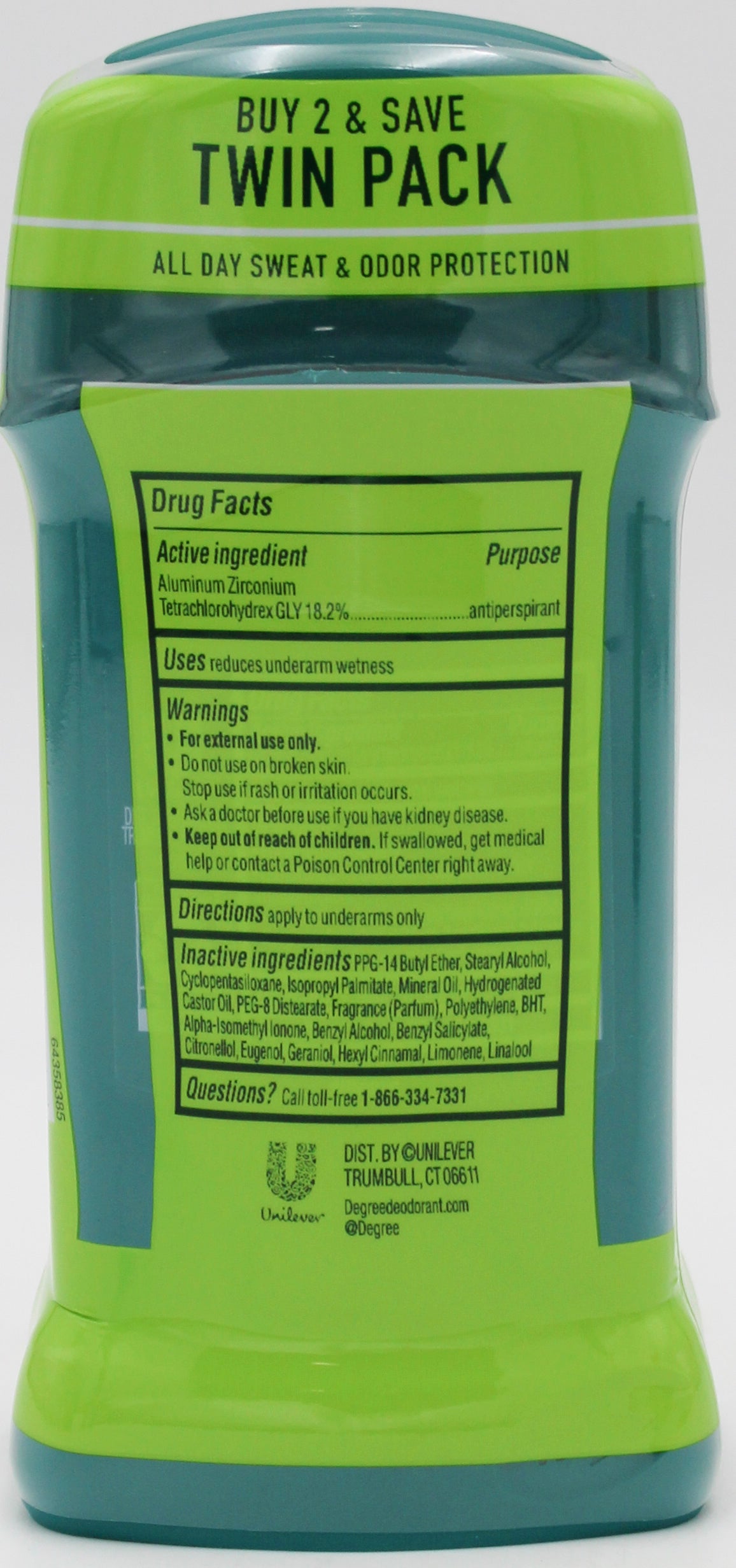 DEGREE Extreme Blast DEODORANT 2CT  2.7z