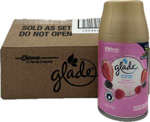 GLADE AUTOMATIC BUBBLY BERRY SPLASH 3 REFILLS 6.2oz US