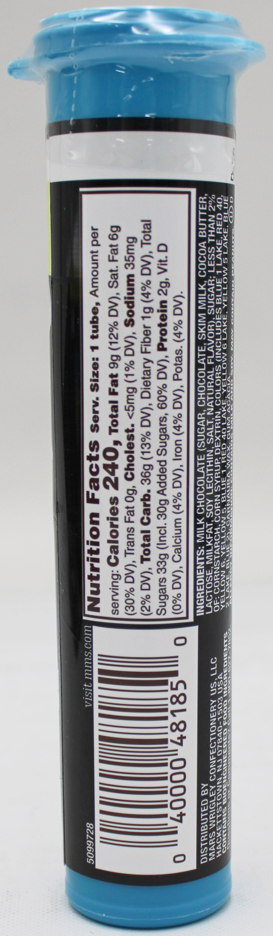 M&M'S MILK CHOCOLATE MINIS HALLOWEEN MEGA TUBE 1.77oz BB 3/31/2027
