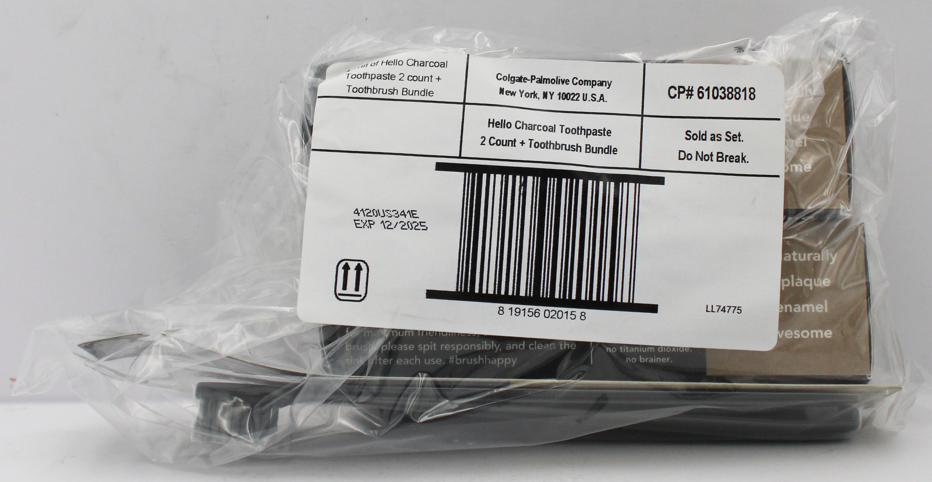 HOLD EXPIRED HELLO TOOTHPASTE AND TOOTHBRUSH 12/2025 NI