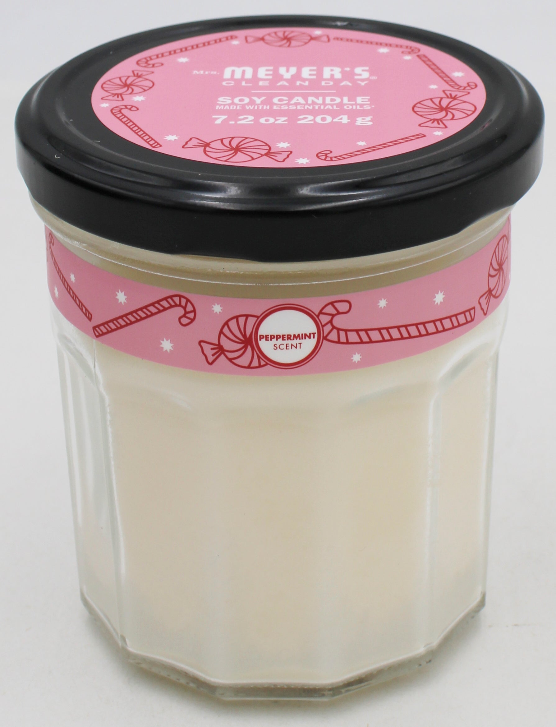 MRS MEYERS LARGE CANDLE PEPPERMINT 7.2oz